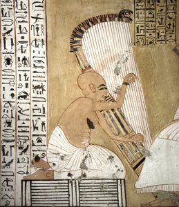 Hrobky řemeslníků (detail), místo Deir El Medineh v Luxoru, Egypt.