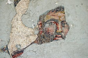 Mosaic dvou sportovců z tureckého Samandagi od Unbekannt