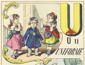 U : uniforma - Games Alphabet, c.1890 (ilustrace) od Unbekannt