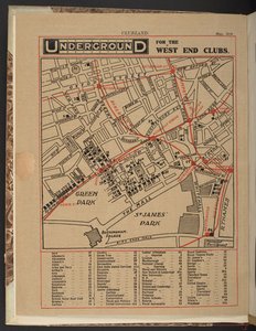 Underground pro kluby West End, květen 1910 od Unbekannter Künstler