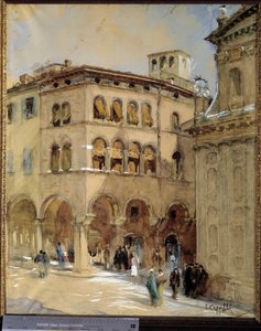 Pohled na Modene. Akvarel E. Cappelliho. Museo Civico de Modene. od Unbekannter Künstler