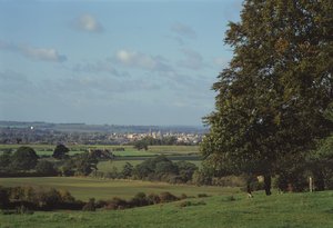 Pohled na Oxford z Boar