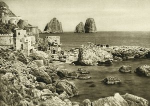 Pohled na faraglioni z ostrova Capri do Marina Piccola od Unbekannt