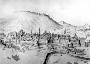 Pohled na město Chambery v Savojsku od Unbekannter Künstler