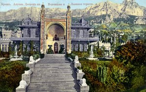 Voroncovův palác, Alupka, Krym od Unbekannter Künstler