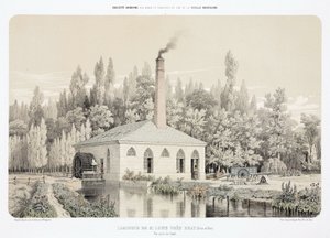 Water Power, Válcovna zinku před rokem 1900 (Laminoir), Saint Louis, poblíž Bray, Francie od Unbekannt