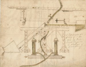 Wednesbury - A Tilt Engine: kresba perem a tuší, nd [c 1710] od Unbekannt