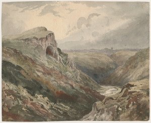 Wetton Dale: malba akvarelem, nd [?19. století] od Unbekannt