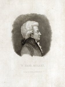rytina Wolfgang Amadeus Mozart. od Unbekannt
