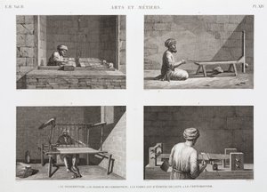 Wool & Worsted, Weaving Weaving, Egypt, c 1798 od Unbekannt