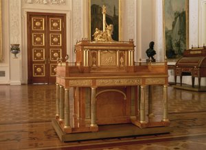 Psací stůl s malou skříňkou, od Davida Roentgena (1743-1807), Neuwied od Unbekannt