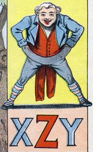 písmen XZY. Rytina v "ABC Les Images en Alphabet". Epinální zobrazování. Pellerin a Cie, tiskárna-nakladatel, Epinal, konec 19. století, kolem roku 1890. 10 stran. Rozměr: 19,5 x 13,5 cm od Unbekannt