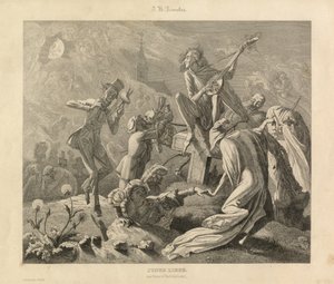 Mladá láska, Karlsruhe, kolem roku 1850 (rytina) od Unbekannter Künstler