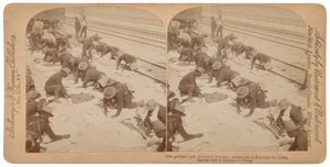 "The Gallant 25th Preparing to Embark for Cuba", 1898 (foto)