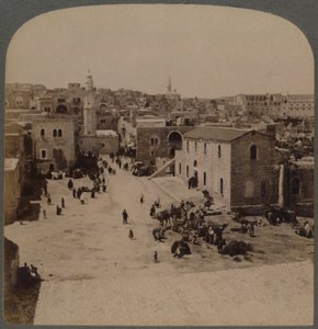 Betlém Judský, místo narození Ježíše, Palestina, 1896.