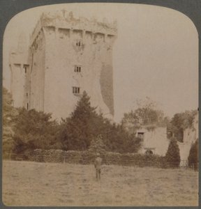 Blarney Castle, svatyně irského vtipu - poblíž Corku, Irsko, 1901. od Underwood and Underwood