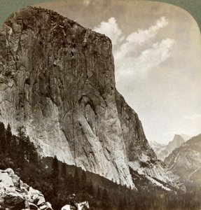 El Capitan and Half Dome, Yosemite Valley, Kalifornie, USA, 1902 od Underwood and Underwood