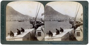 Hong Kong z přístavu, 1901 od Underwood and Underwood