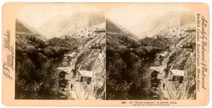 V Mount Lebanon, Zahlah, Libanon, 1900. od Underwood and Underwood