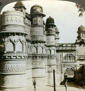 Man Singh Palace, Gwalior, Madhya Pradesh, Indie, c 1900. od Underwood and Underwood