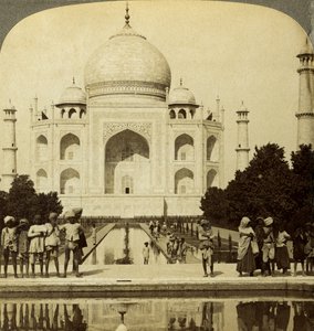Taj Mahal, Agra, Uttar Pradesh, Indie. od Underwood and Underwood