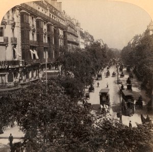 Grand Boulevard, Paříž, Francie, 1894. od Underwood and Underwood