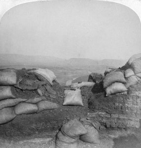 Pohled ze Spion Kop, Jižní Afrika, 2. búrská válka, 1901 od Underwood and Underwood