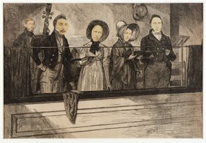 Zpívající místa ve starém venkovském kostele od Unidentified