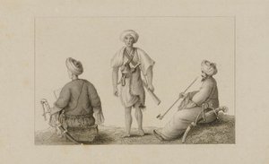 Tři muži v turbanech od Unidentified