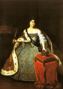 Portrét Kateřiny I. Ruska od Unidentified painter label QS