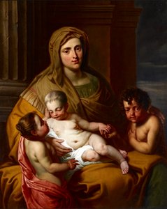 Charita, konec 17. století. Umělci: Neznámý, Anon. od Unbekannt