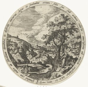 Abraham vyhání Hagar a Izmaela Životní příběh Abrahama (název série) od Unknown