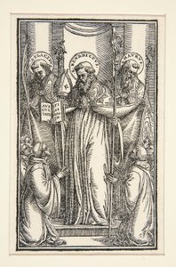 Knižní ilustrace se třemi svatými od Unknown