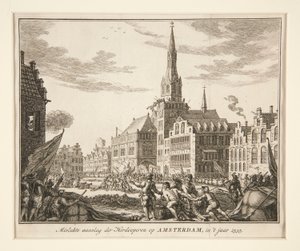 Neúspěšný útok Herdooperen na Amsterdam, v od Unknown
