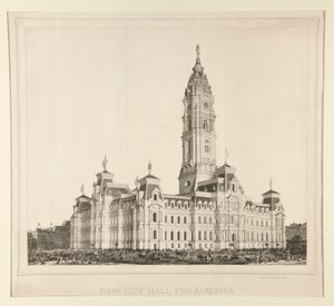 Nová radnice, Philadelphia od Unknown