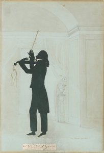 Niccolo Paganini - silueta od Unknown