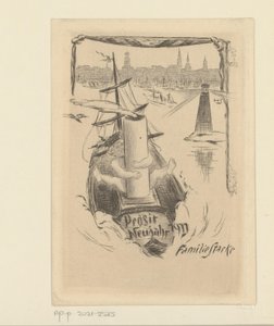 Novoroční přání do roku 1911 od rodiny Stacke od Unknown