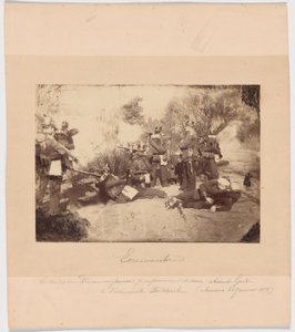 Potyčka mezi pruskou průzkumnou jednotkou a předsunutými oddíly Faidherbeho armády (Amiens, 21. ledna 1871). od Unknown