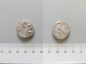 Tetradrachma Ptolemaia XII., egyptského krále z Egypta od Unknown