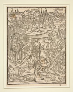 Dřevoryt ze Strasbourg Virgil, 1502 od Unknown