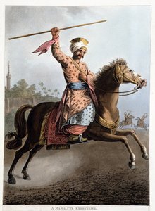 Mamluk na koni - v „Pohledech v Egyptě, Palestině a dalších částech Osmanské říše“““ od Unknown artist