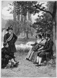 A Sunday at the Wends - rytina 1897 - Wendes od Unknown artist