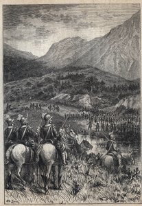 Bitevní pole – ilustrace z 19. století k historickému románu „The Puritans of Scotland“ (Stará smrtelnost) od Waltera Scotta (1771-1832) od Unknown artist