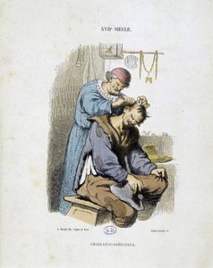Šarlatánský operátor - z rytiny ze 17. století od Unknown artist