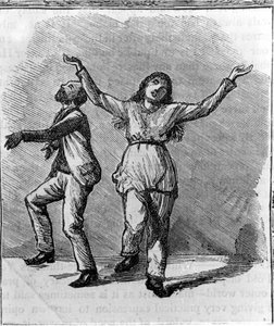 Pár tančících Shakerů. od Unknown artist