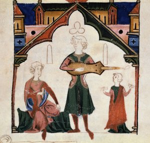 Skupina básníků a hudebníků (Miniature od Unknown artist