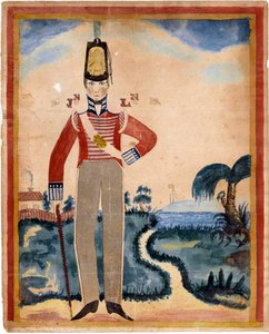 Vojín 7. pěšího pluku (Royal Fusiliers) v Karibiku od Unknown artist
