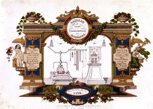 Reklama stavitele žakárového stavu „“ Caillot de Lyon““. 1840. od Unknown artist
