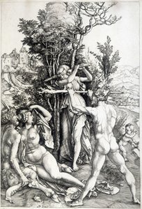 Alegorická postava žárlivosti - rytina 16. století od Unknown artist