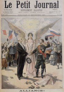 Aliance (mezi Francií a Ruskem) - Couv. ""The Petity Journal""" z 12. září od Unknown artist